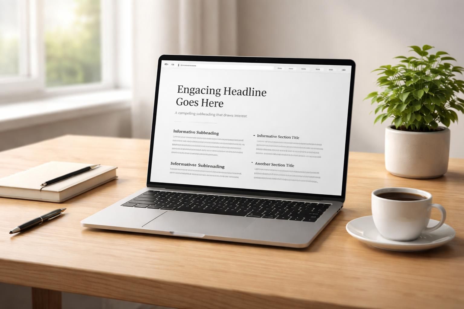 découvrez comment créer un site web impactant sans utiliser de photos, en captivant l'attention grâce à un contenu textuel efficace et créatif.